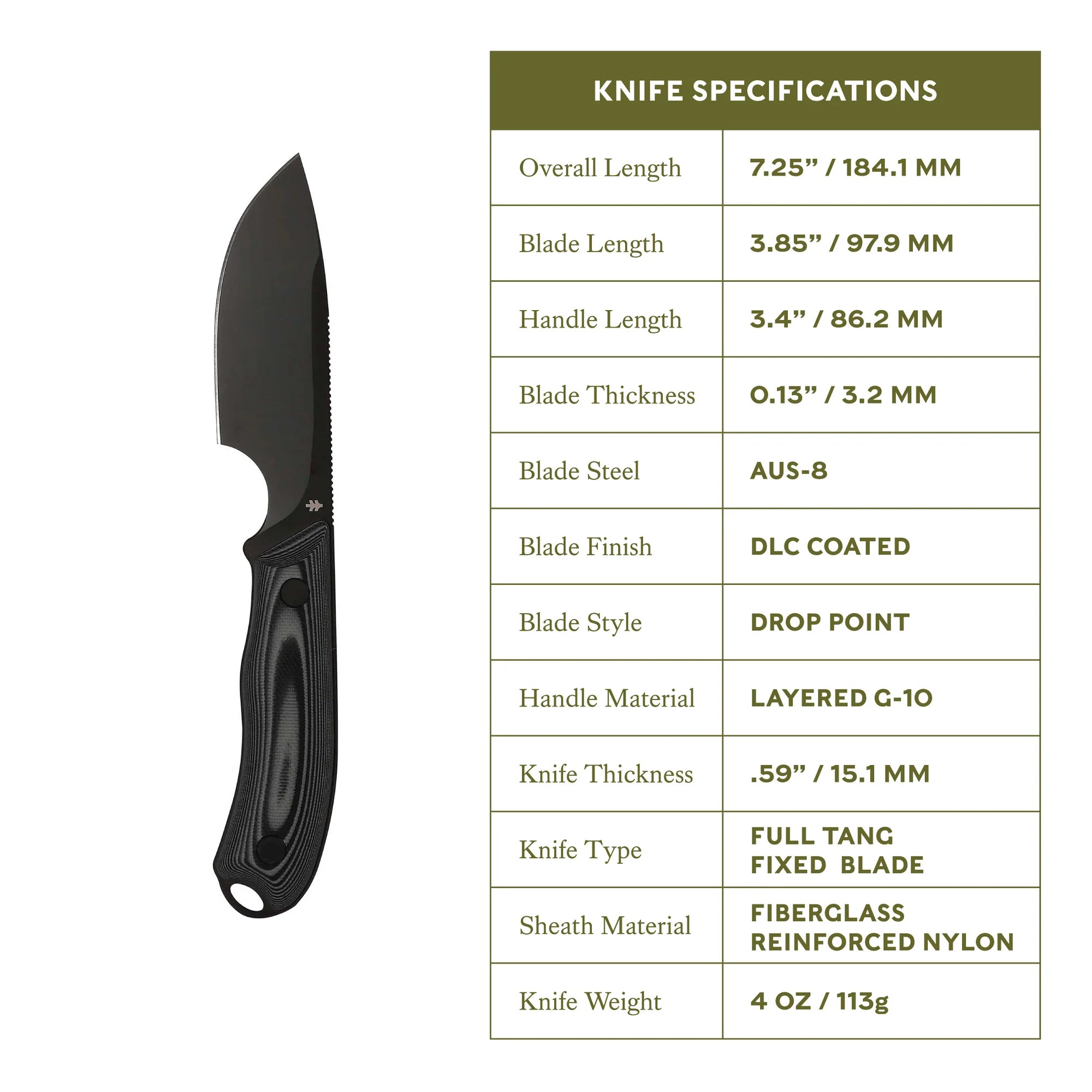 Halten - Full-Tang-Dolch