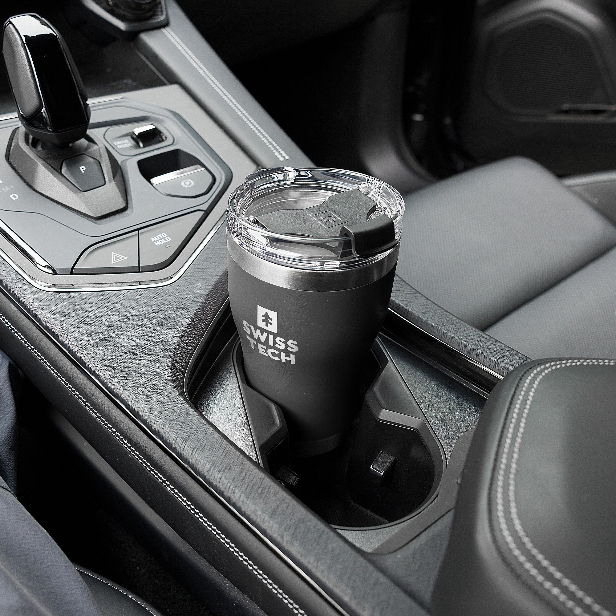 Auslaufsicherer Thermobecher 350 ml - Schwarz