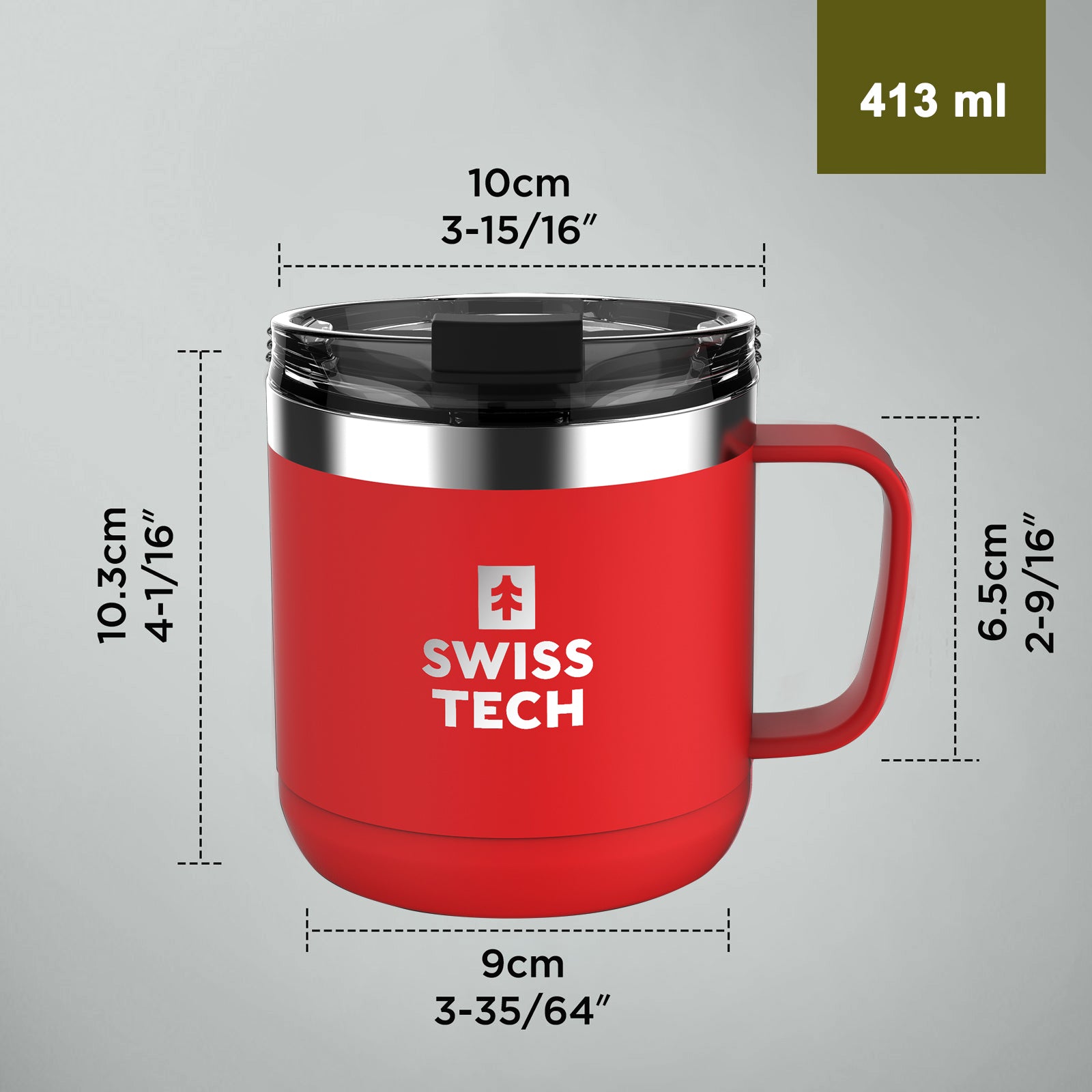 Thermosbecher 410 ml - Rot