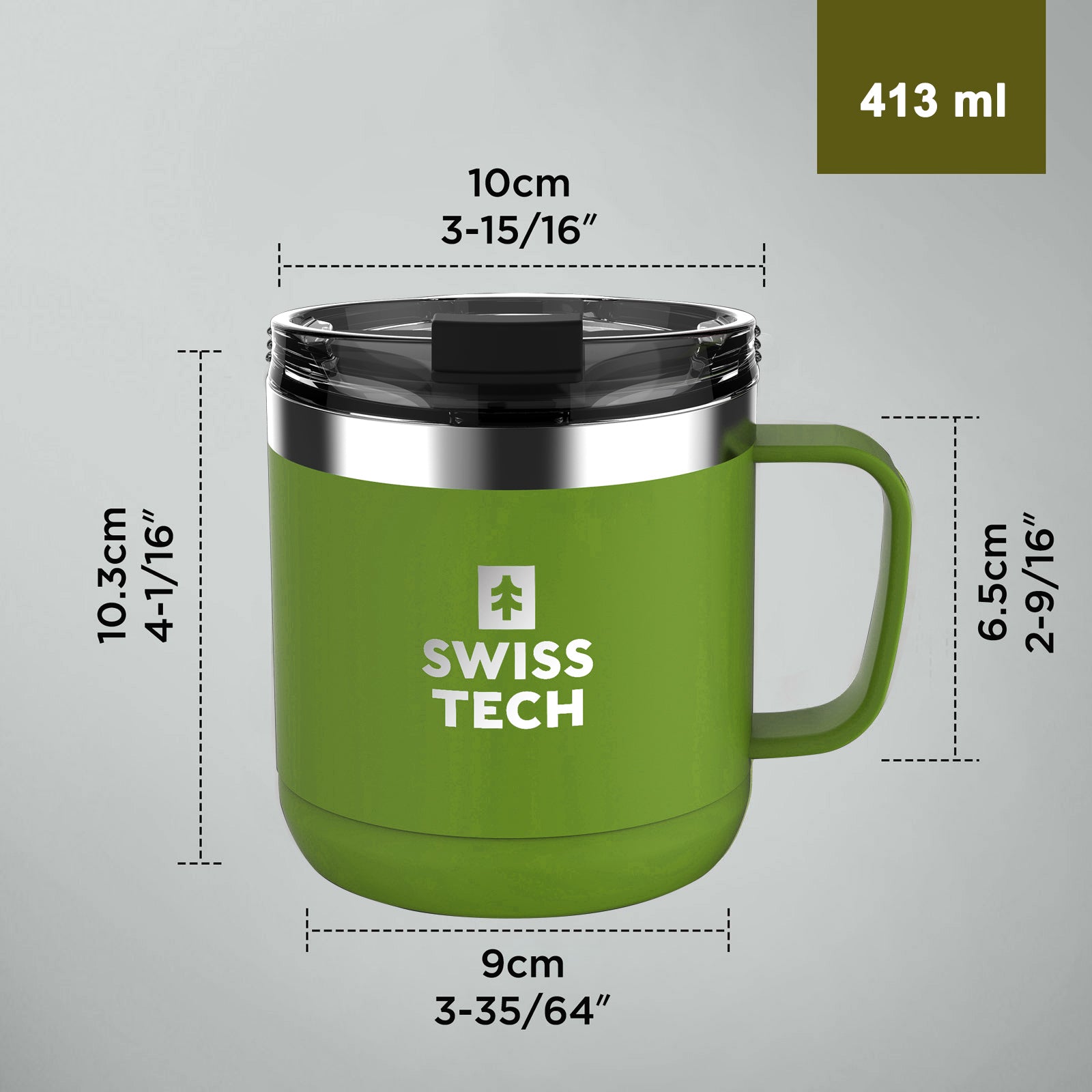 Thermosbecher 410 ml - Grün