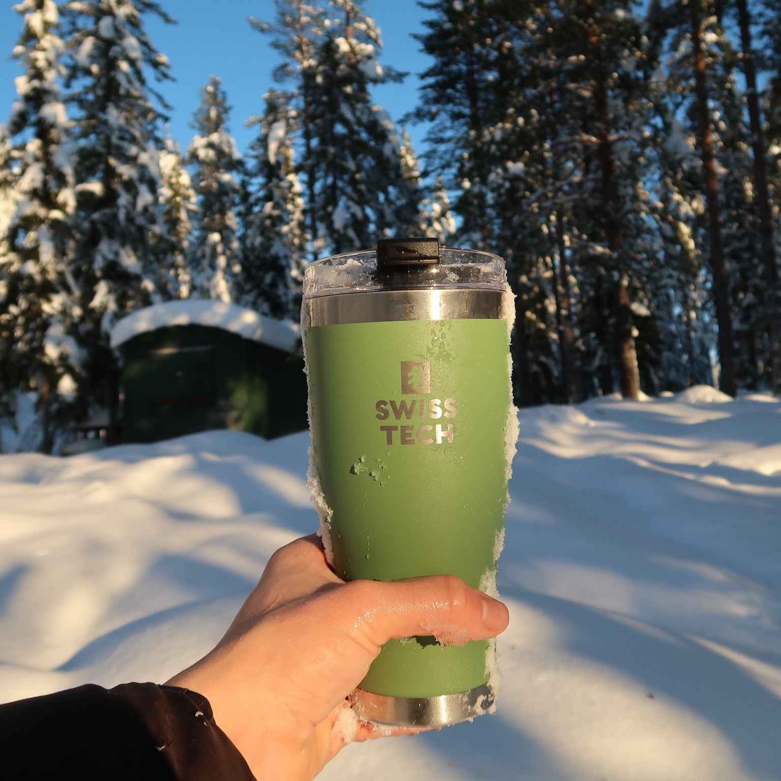 Auslaufsicherer Thermobecher 590 ml - Grün